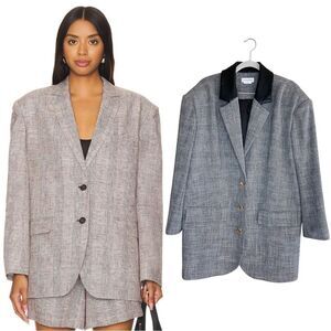 Lovers and Friends Oversized Gray Blazer Size S